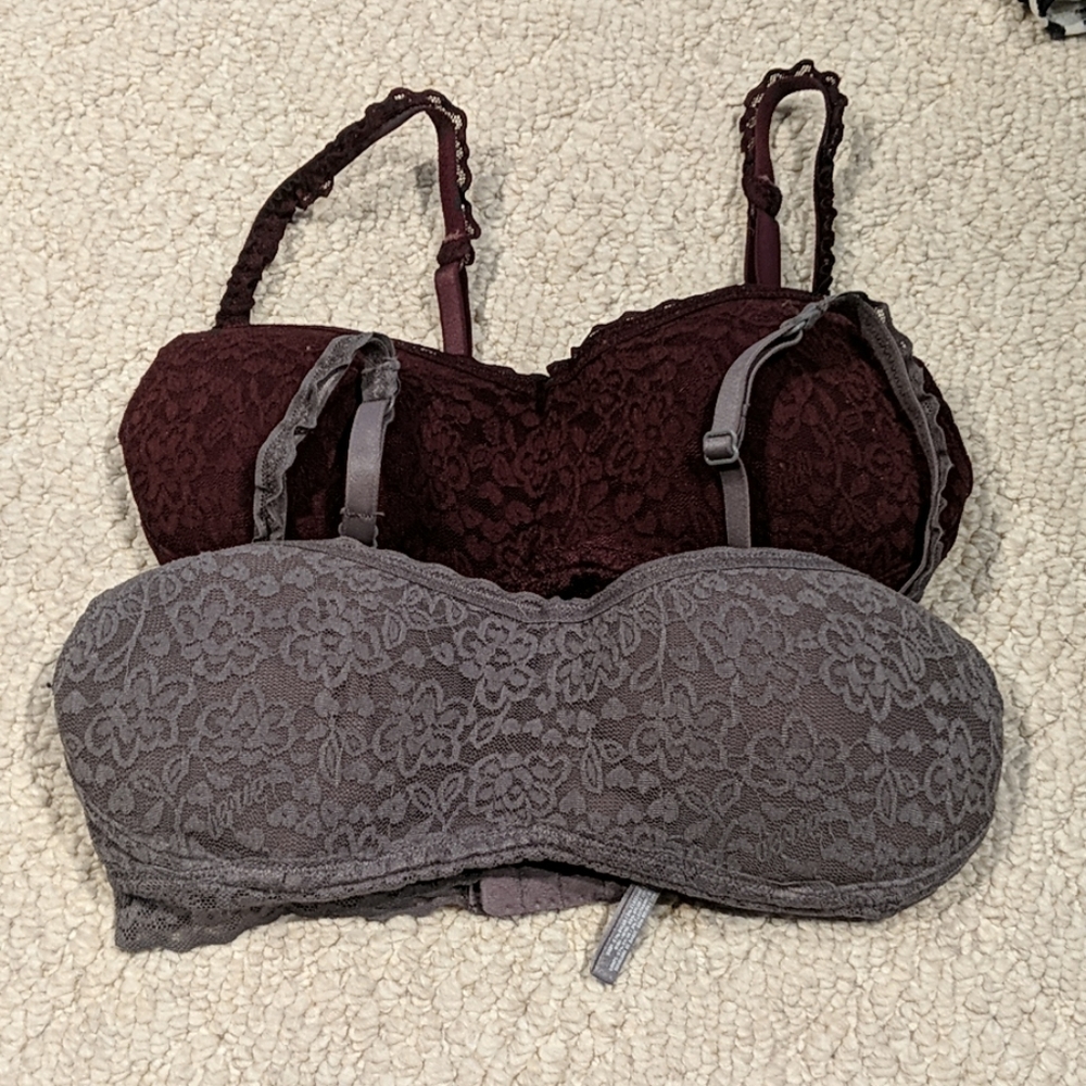 Two Aerie Push up Bralettes